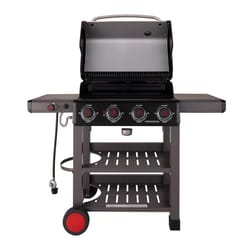 Coleman Cookout 4 Burner Liquid Propane Digital Thermometer Grill Black