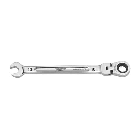 Milwaukee 10 mm X 10 mm 12 Point Metric Flex Head Combination Wrench 6.5  in. L 1 pc - Ace Hardware