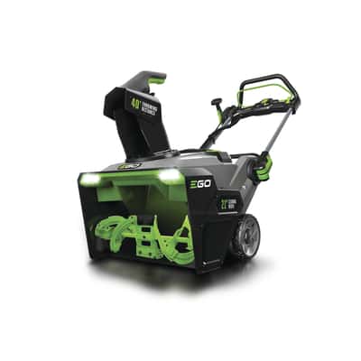 Ego Power 21 In Single Stage Push Button Start 56 Volt Battery Snow Blower 2 Batteries Ace Hardware