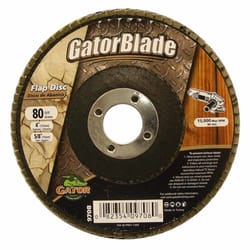 Gator 4 in. D X 5/8 in. Aluminum Oxide Flap Disc 80 Grit 1 pk