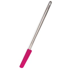 RSVP International Endurance Pink/Silver Silicone/Stainless Steel Smoothie Spatula