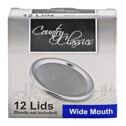 Country Classics Wide Mouth Canning Lid 12 pk