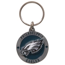 HILLMAN NFL Tempered Steel Black Split Ring Keychain