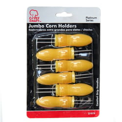 Chef Craft Classic Yellow Plastic Corn Holders