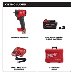 Milwaukee M18 FUEL 3/8 in. Cordless Brushless Compact Impact Wrench Kit (Battery & Charger)