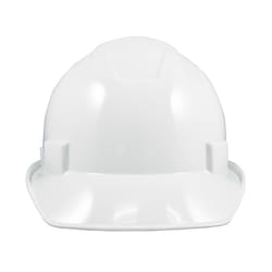 General Electric 4-Point Ratchet Cap Style Hard Hat White Vented