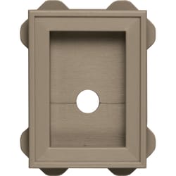 Builders Edge 6 in. H X 5 in. W X 1 in. L Prefinished Clay Vinyl Mounting Block