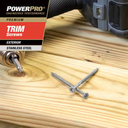 HILLMAN Power Pro No. 8 in. X 2-1/2 in. L Stainless Steel Star Trim Head Premium Deck Screws 5 lb 58