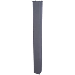 Mail Boss 43 in. Powder Coated Gray Steel Mailbox Post