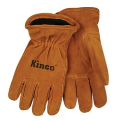 Kinco Men's Outdoor Driver Work Gloves Gold Youth 1 pair