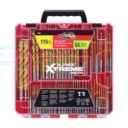 Blu-Mol Xtreme Titanium Drill Bit Set 115 pc