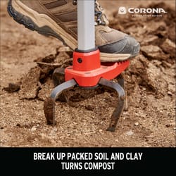 Corona ComfortGEL 4 Tine Steel Hand Tiller 6 in. Aluminum Handle