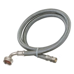 Eastman 3/8 in. Compression X 3/8 in. D FHT 6 ft. Stainless Steel Dishwasher Supply Line