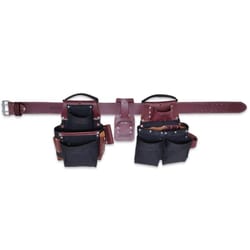 Dave White's Site Pro SiteGear Leather/Nylon Ranger Tool Belt Set Brown XXL 45 in. 50 in.