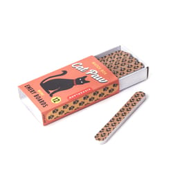 KIKKERLAND Cat Paws Black/Brown Nail File 12 pk