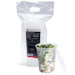 Chef Craft Clear Plastic Food Storage Containers 32 oz