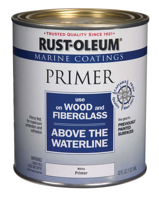 RustOleum Marine Coatings Wood & Fiberglass White Primer 1 qt Ace