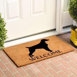 Calloway Mills 2 ft. W X 3 ft. L Black/Brown Brittany Coir Door Mat