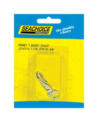 Seachoice Chrome-Plated Brass 1-7/8 in. L Baby Snap Swivel Eye 1 pk