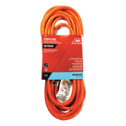 Ace Indoor or Outdoor 25 ft. L Orange Extension Cord 14/3 SJTW