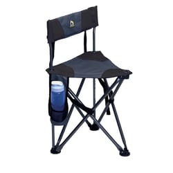 GCI Outdoor Quik-E-Seat Black/Blue Camping Folding Chair