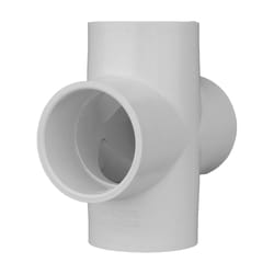 Charlotte Pipe Schedule 40 1-1/2 in. Slip X 1-1/2 in. D Slip PVC Cross 1 pk