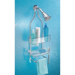 iDesign Zia Clear Plastic/Stainless Steel Shower Caddy