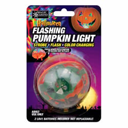 Magic Seasons Flashing Pumpkin Light Plastic 1 pk