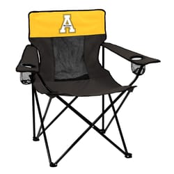 Logo Brands Dark Gray Appalachian State Folding Quad Chair