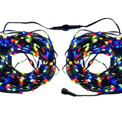 Celebrations Platinum LED Micro Multicolored 200 ct String Christmas Lights 33 ft.