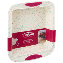 Trudeau 8 in. W X 8 in. L Confetti Square Cake Pan Multicolored