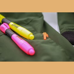Bazic Products Comfort Grip Neon Color Assorted Chisel Tip Highlighter 3 pk
