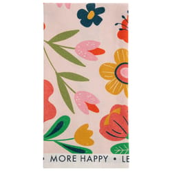 Karma Shelly Multicolored Cotton More Happy Tea Towel 1 pk