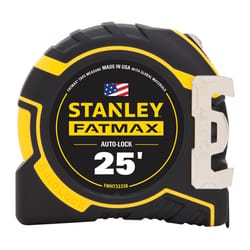 Stanley Fatmax 25 ft. L X 1.25 in. W Compact Wide Blade Auto Lock Tape Measure 1 pk