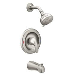 Moen Adler 1-Handle Brushed Nickel Tub and Shower Faucet