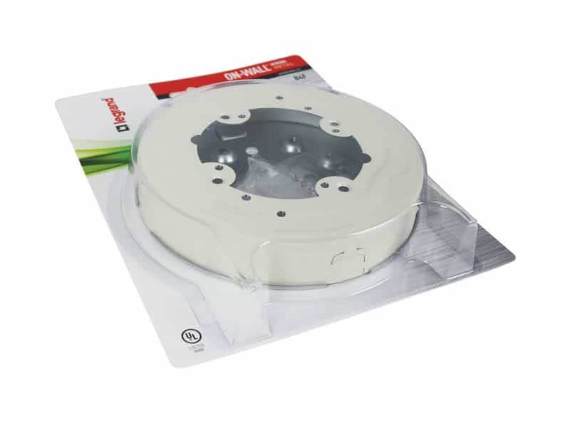 Wiremold 1.2 in. Round Metal Fan Box Ivory - Ace Hardware