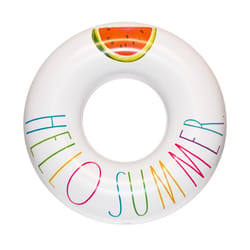 CocoNut Float Rae Dunn White Vinyl Inflatable Classic Pool Float Tube