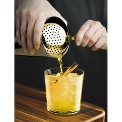 Final Touch Gold Stainless Steel Julep Strainer