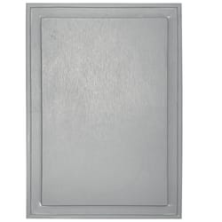 Builders Edge 14 in. H X 15 in. W X 1-1/4 in. L Unfinished Gray Vinyl Mounting Block