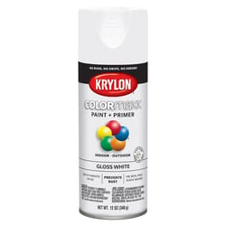 Krylon ColorMaxx Gloss White Paint+Primer Spray Paint 12 oz