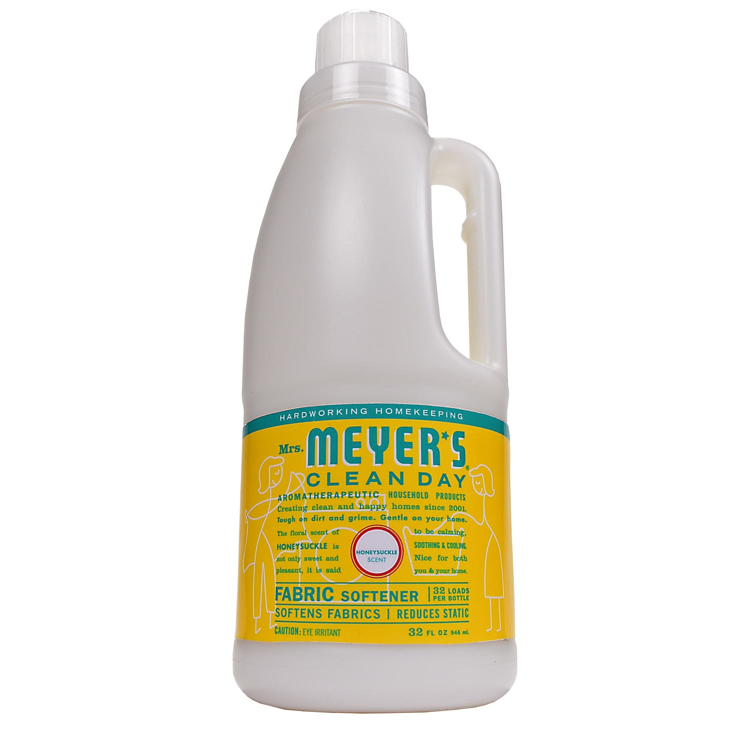 Mrs. Meyer s Clean Day Liquid Fabric Softener  Honeysuckle Scent  32Ounce Bottle