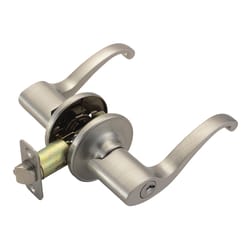 Design House Scroll Satin Nickel Entry Lever 1-3/4 in.