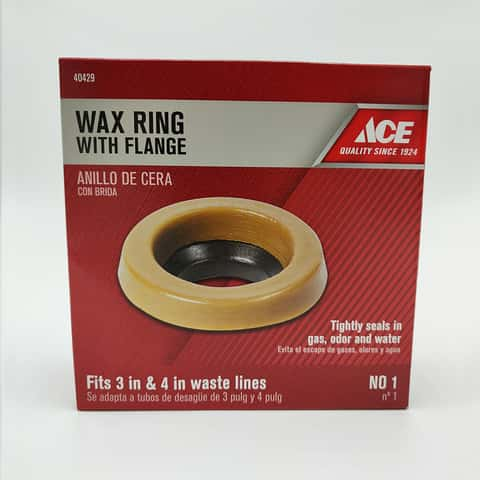 F Extra Thick Toilet Wax Ring Kit with Flange and Bolts for Floor Outlet Toilets New Install or Re-seat, Fits 3-Inch or 4-Inch Waste Lines