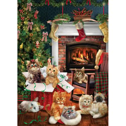 Cobble Hill Christmas Kittens Jigsaw Puzzle 1000 pc