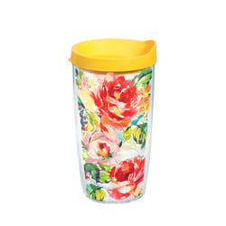 Tervis Fiesta 16 oz Floral Bouquet(Rose) Multicolored BPA Free Tumbler with Lid