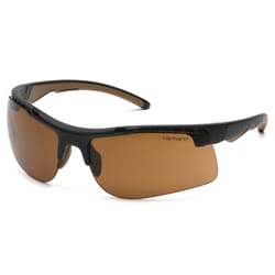 Carhartt Rockwood Anti-Fog Safety Glasses Bronze Lens Black Frame 1 pc