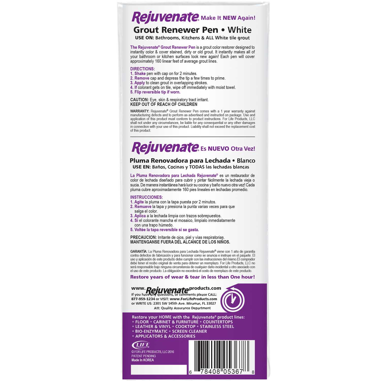 Rejuvenate Grout Pen 2 pk Ace Hardware