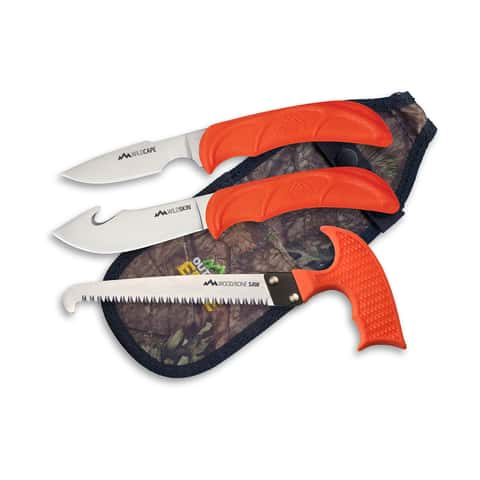 Outdoor Edge Mini Grip Blaze Orange Pocket Knife w/Lanyard Hunting Fishing