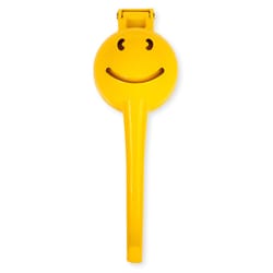 Kikkerland Yellow Aluminum Alloy Smile Citrus Squeezer