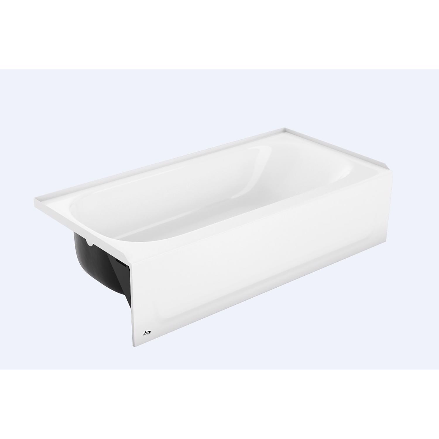 Bootz 14.25 in. H X 30 in. W X 60 in. L White Bathtub Mfr